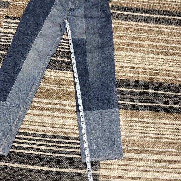 Rag &‎ Bone Miramar Stretch Nina Cigarette Pants Byron Wash Patchwork Size 25 - Picture 15 of 15